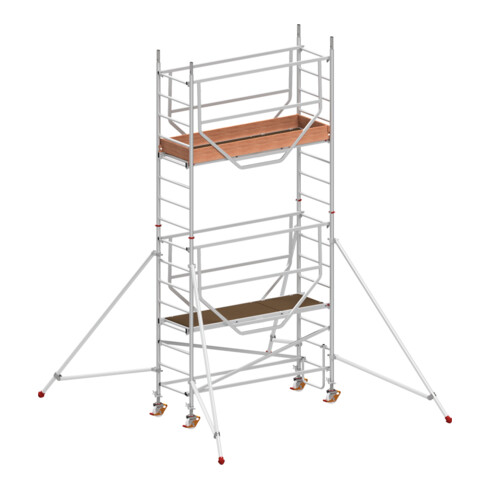 Échafaudage roulant ADVANCED SAFE-T avec stabilisateurs, module 1+2 Hymer
