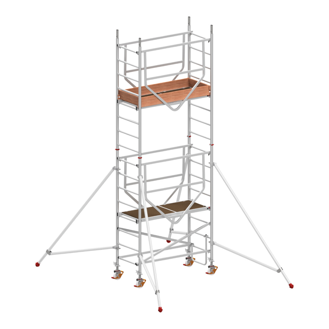 Échafaudage roulant ADVANCED SAFE-T avec stabilisateurs, module 1+2 Hymer