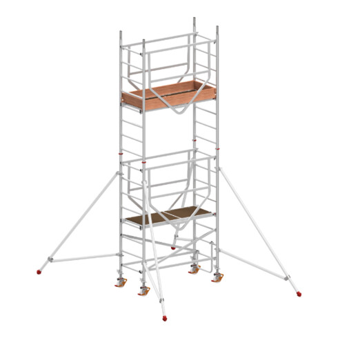 Échafaudage roulant ADVANCED SAFE-T avec stabilisateurs, module 1+2 Hymer