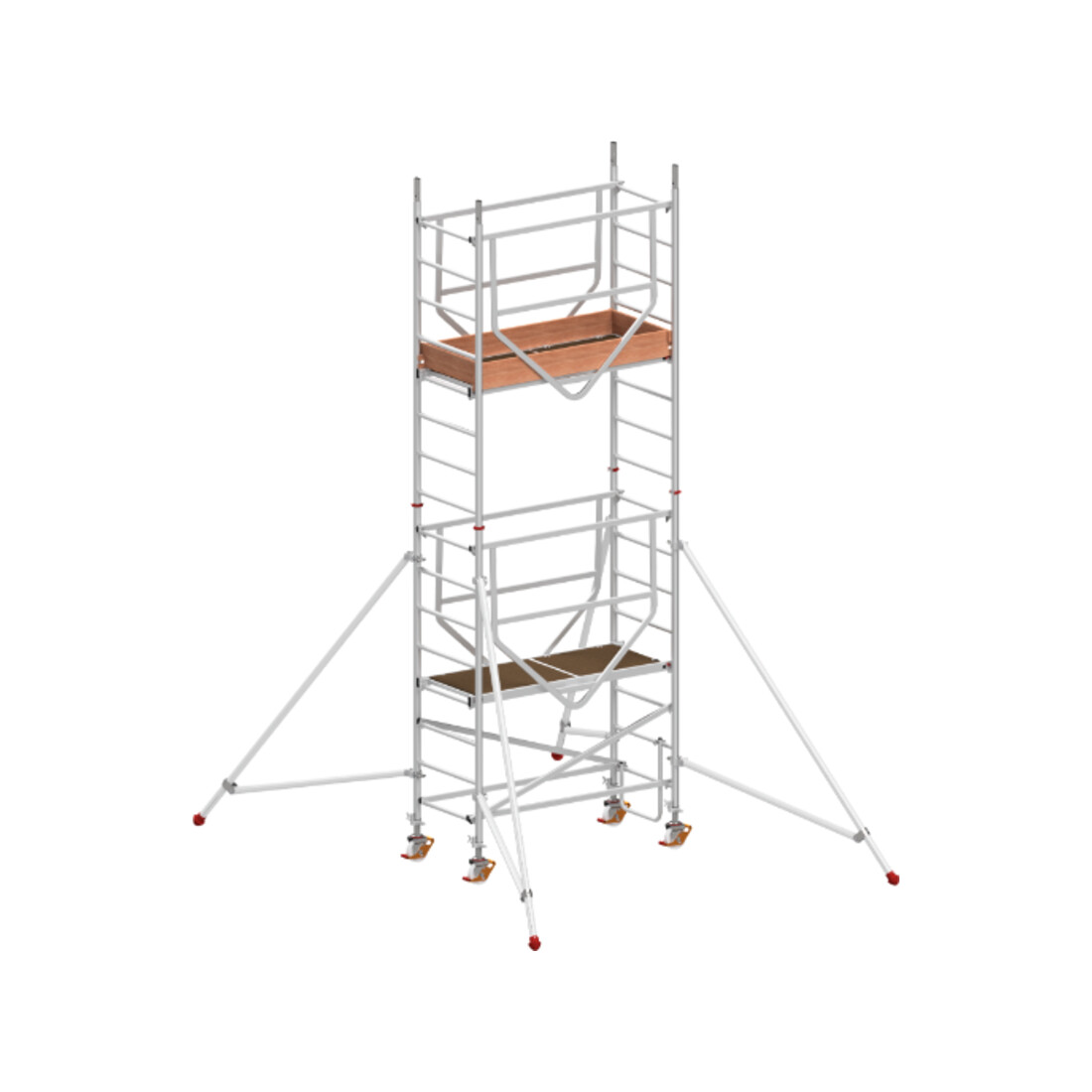 Échafaudage roulant ADVANCED SAFE-T avec stabilisateurs, module 1+2 Hymer