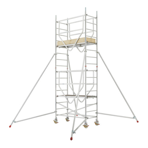 Échafaudage roulant ADVANCED SAFE-T avec stabilisateurs, module 1+2 Hymer
