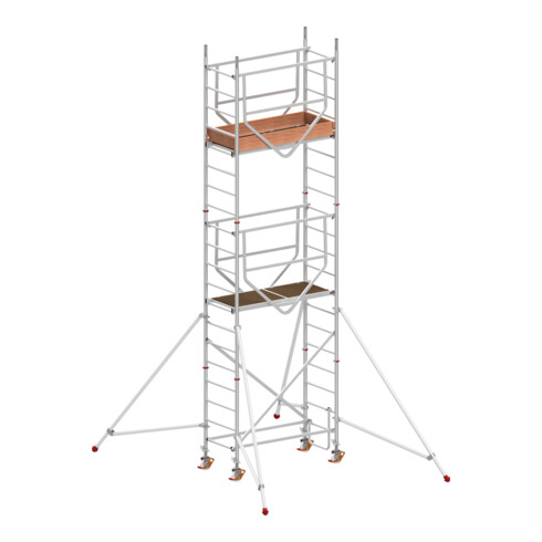 Échafaudage roulant ADVANCED SAFE-T avec stabilisateurs, module 1+2+KIT Hymer
