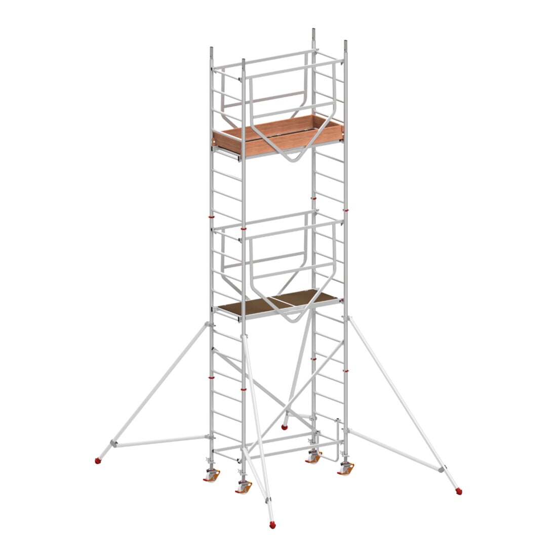 Échafaudage roulant ADVANCED SAFE-T avec stabilisateurs, module 1+2+KIT Hymer