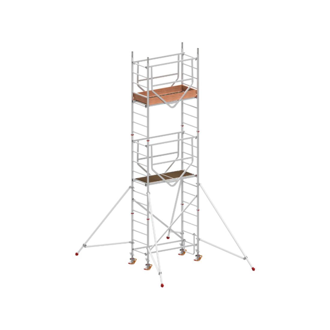 Échafaudage roulant ADVANCED SAFE-T avec stabilisateurs, module 1+2+KIT Hymer