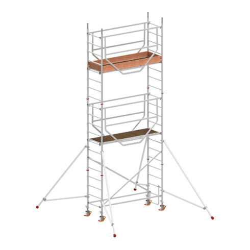 Échafaudage roulant ADVANCED SAFE-T avec stabilisateurs, module 1+2+KIT Hymer