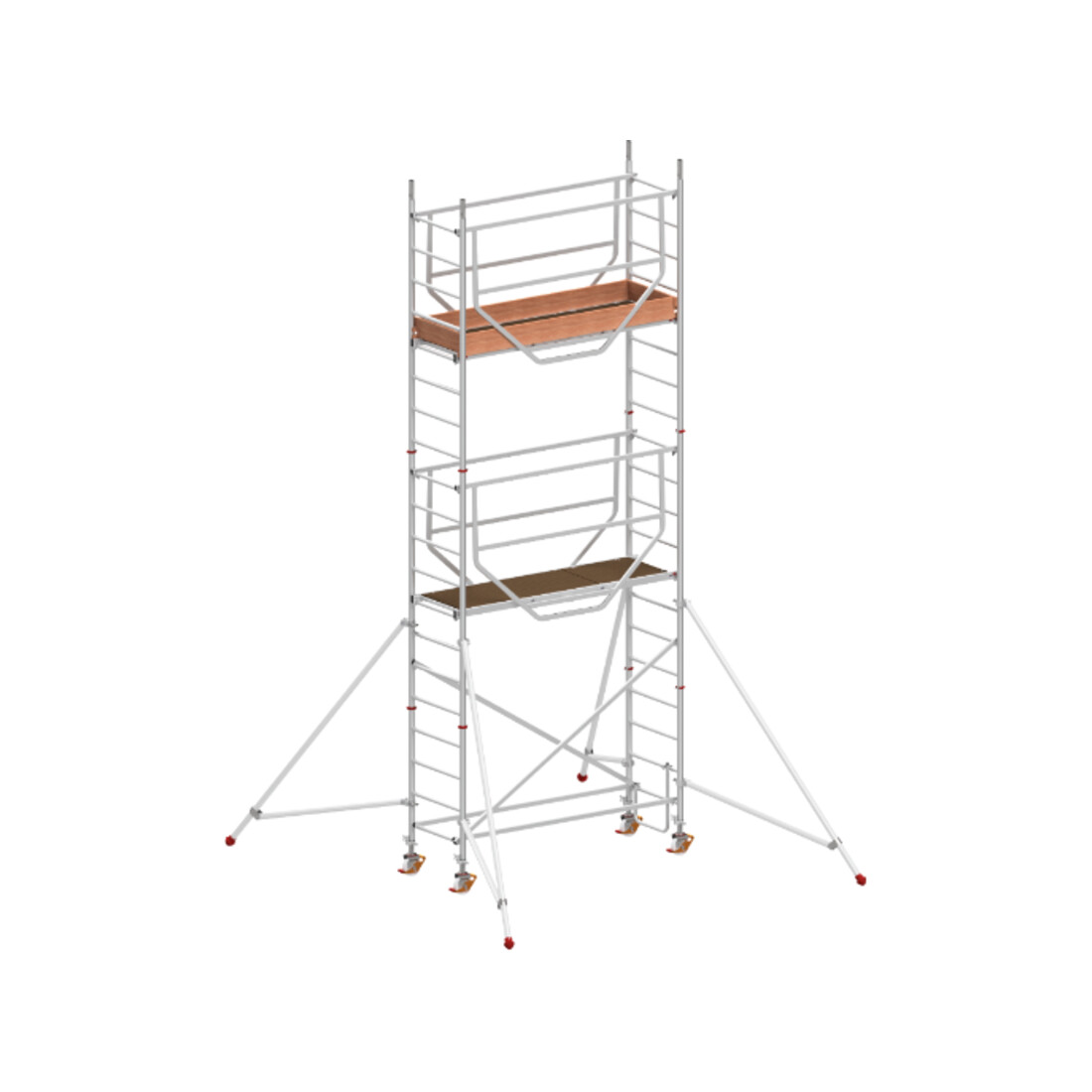Échafaudage roulant ADVANCED SAFE-T avec stabilisateurs, module 1+2+KIT Hymer