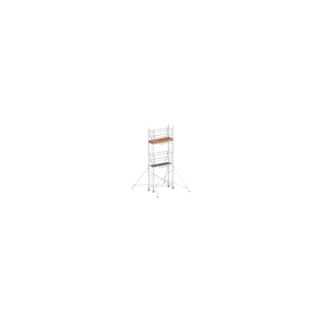 Échafaudage roulant ADVANCED SAFE-T avec stabilisateurs, module 1+2+KIT Hymer