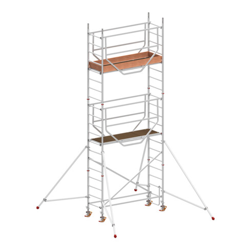 Échafaudage roulant ADVANCED SAFE-T avec stabilisateurs, module 1+2+KIT Hymer