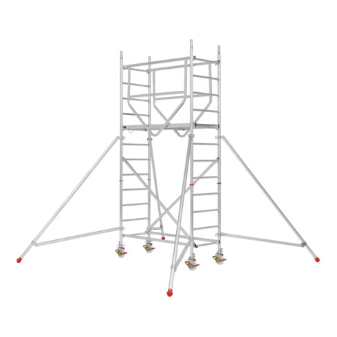 Échafaudage roulant ADVANCED SAFE-T avec stabilisateurs, module 1+KIT+kit de stabilisateurs Hymer