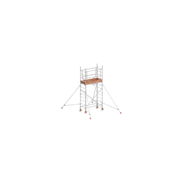 Échafaudage roulant ADVANCED SAFE-T avec stabilisateurs, module 1+KIT+kit de stabilisateurs Hymer