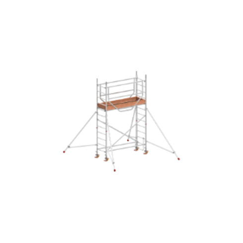 Échafaudage roulant ADVANCED SAFE-T avec stabilisateurs, module 1+KIT+kit de stabilisateurs Hymer