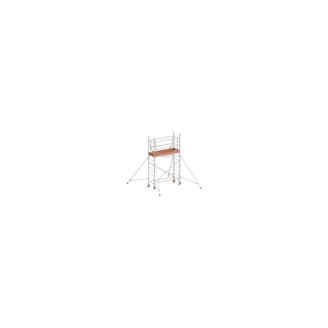 Échafaudage roulant ADVANCED SAFE-T avec stabilisateurs, module 1+KIT+kit de stabilisateurs Hymer