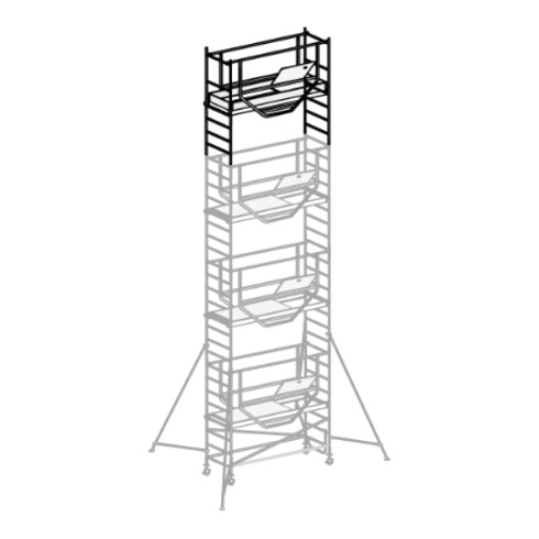 Échafaudage roulant ADVANCED SAFE-T avec stabilisateurs, module 2 Hymer