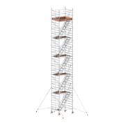 Échafaudage roulant avec escaliers intérieurs et stabilisateurs, hauteur de portée 12,40 m Hymer-1