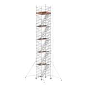 Échafaudage roulant avec escaliers intérieurs et stabilisateurs, hauteur de portée 12,40 m Hymer-5