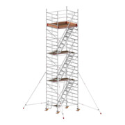 Échafaudage roulant avec escaliers intérieurs et stabilisateurs, hauteur de portée 8,40 m Hymer-4
