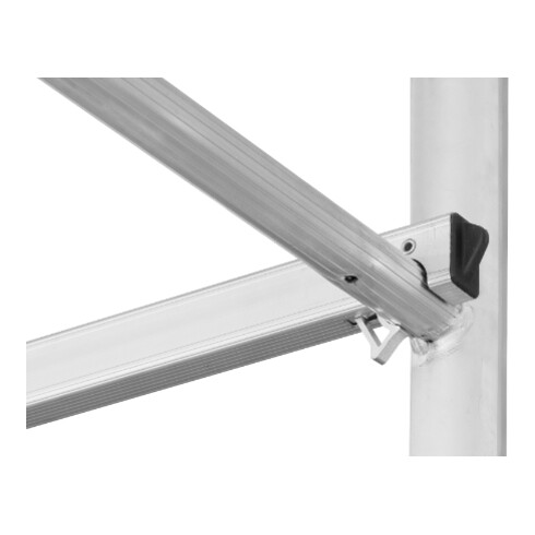 Échafaudage roulant avec traverses roulantes, hauteur de portée 4,42 m Hymer