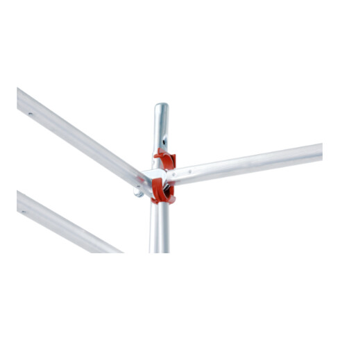 Échafaudage roulant avec stabilisateurs Hymer, pliable