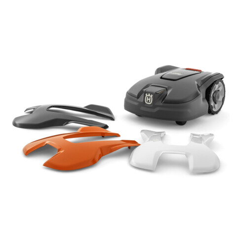 Echange de capot  de l'Automower Husqvarna 305 orange