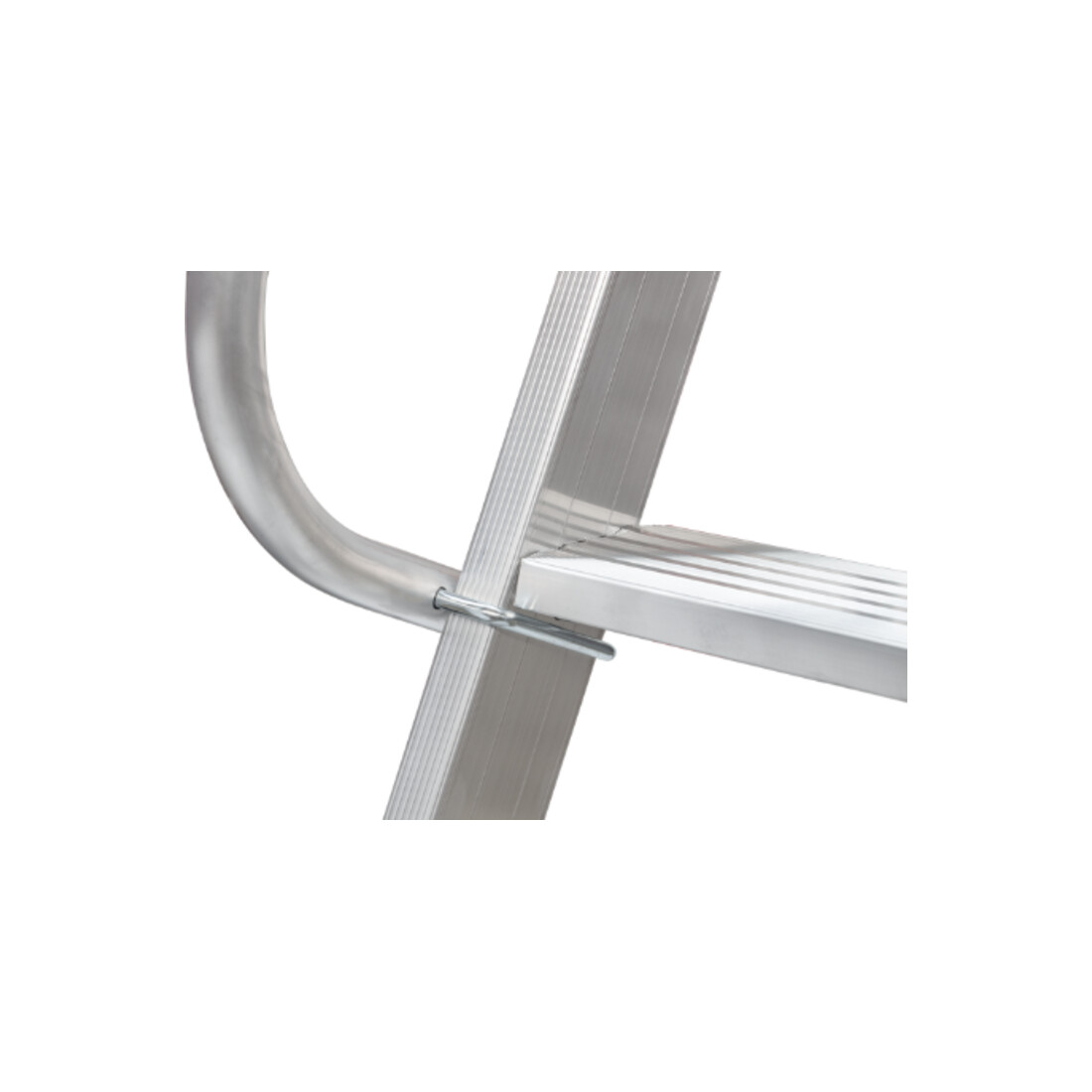 Hymer Échelle plateforme 8081 avec roulettes pivotantes et main courante longue