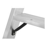 Hymer Échelle plateforme 8081 avec roulettes pivotantes et main courante longue-4