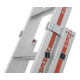 Echelle coulissante double face Hymer, nombre de barreaux 2x8