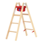 Escabeau à marches en bois Hymer accessible des deux côtés