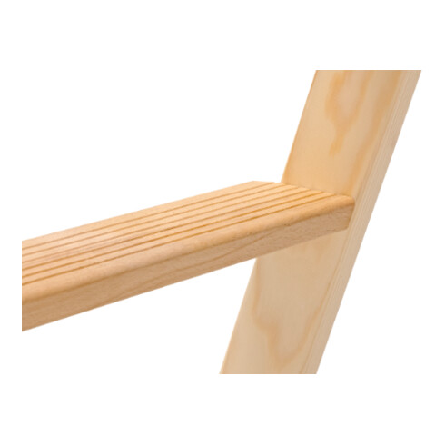 Échelle double à marches en bois, accès des deux côtés, 2x7 marches Hymer