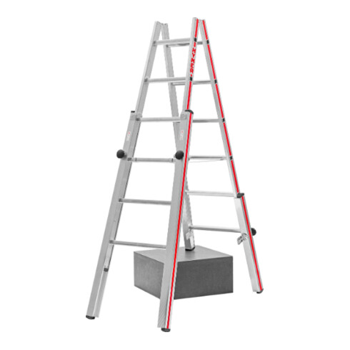 Échelle double pour escaliers, 2x6 échelons Hymer