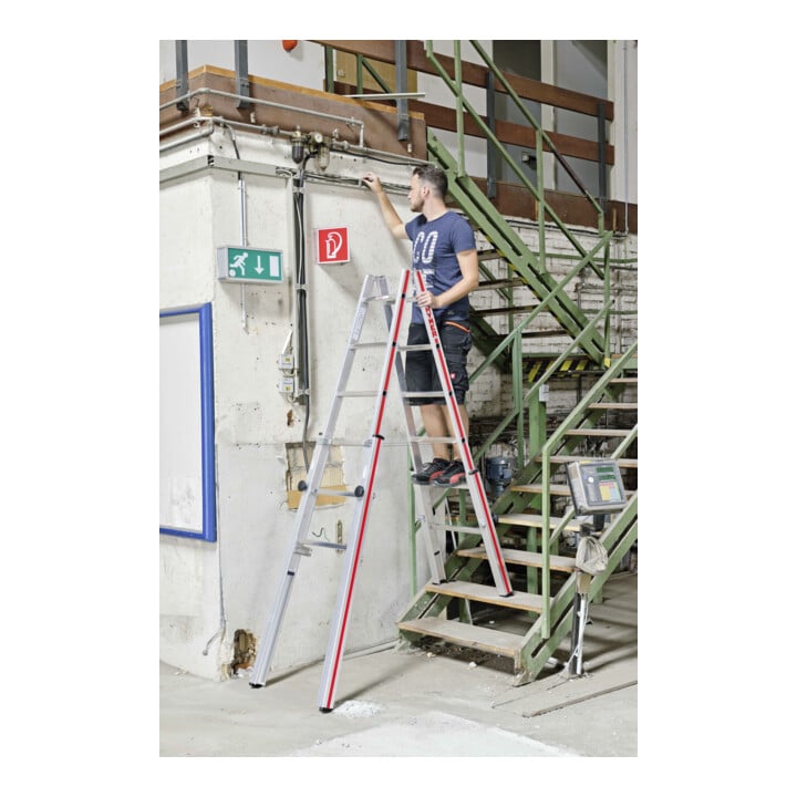 Échelle double pour escaliers, 2x6 échelons Hymer