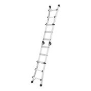 Échelle multifonction aluminium Hailo M80, 4x3 échelons-2