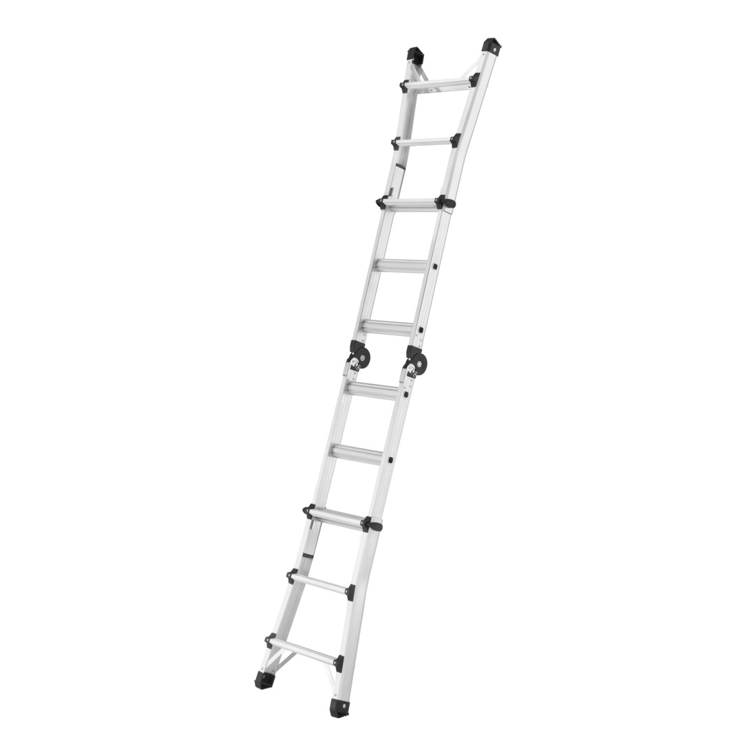 Échelle multifonction aluminium Hailo M80, 4x3 échelons