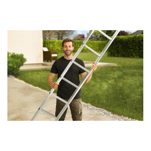 Hailo ProfiStep uno échelle simple en aluminium
