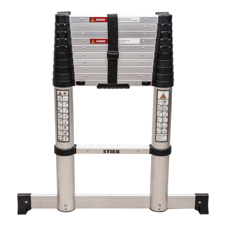 Echelle télescopique STIER Premium+ 3,2 m, 11 échelons