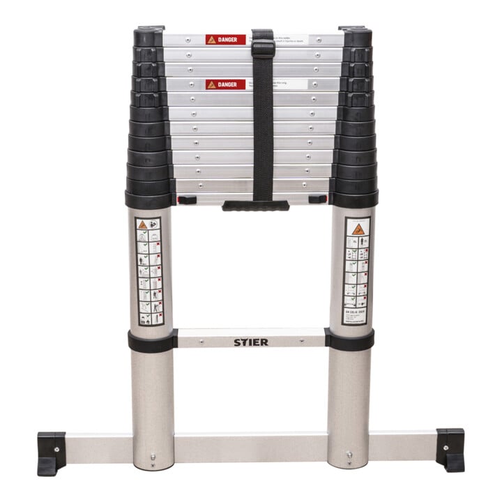 Echelle télescopique STIER Premium+ 3,8 m, 13 échelons