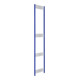 Bito support cadre FBR set support connecteur non assemblé PA rivet bleu gentiane (RAL 5010)-1