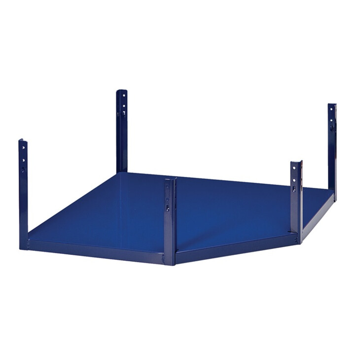 Eckbodenteil LOGS 230 H260xB540xT390mm blau RAL 5022 LOGS
