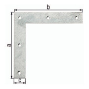 Eckwinkel L.120x120mm B.20mm S.1,5mm STA sendzimirverzinkt GAH-1