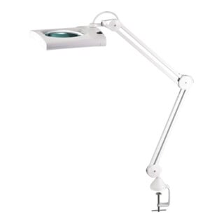 Éclairage à loupe à LED lunette 190,5 mm (7,5 po.) avec cache, tête rectangulair