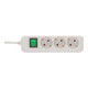 Eco-Line avec interrupteur 3 prises blanc 5 m H05VV-F 3G1,5-5