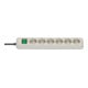 Eco-Line avec interrupteur 6 prises gris clair 1,5 m H05VV-F 3G1,5-1