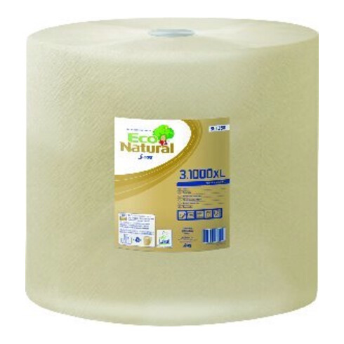 Eco Natural Putztuchrolle 851250 3lagig 36x36cm 1.000Blatt