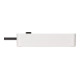 Ecolor Steckdosenleiste 3-fach weiss/schwarz 1,5m H05VV-F 3G1,5-5