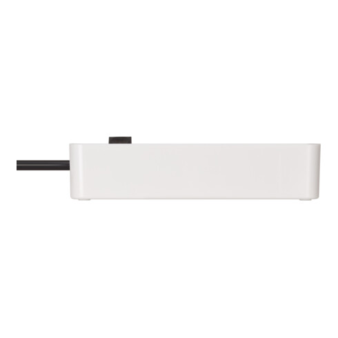 Ecolor Steckdosenleiste 3-fach weiss/schwarz 1,5m H05VV-F 3G1,5