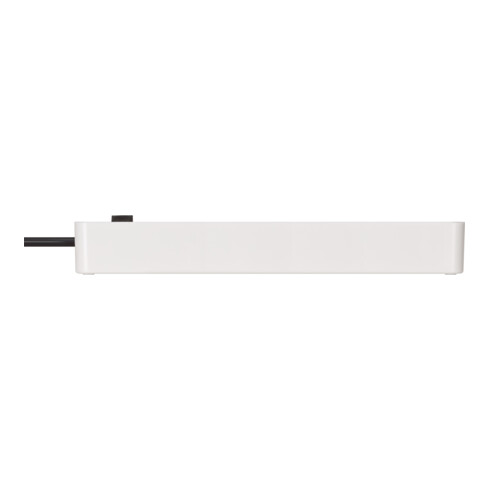 Ecolor Steckdosenleiste 6-fach weiss/schwarz 1,5m H05VV-F 3G1,5