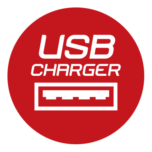 Ecolor Steckdosenleiste mit USB-Ladefunktion 4-fach rot/schwarz 1,5m