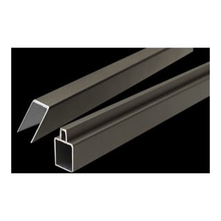 ECOSTECK Set Aluminium Eckelement 32/25 x 20 x 900mm anthrazit Start & Abschluss