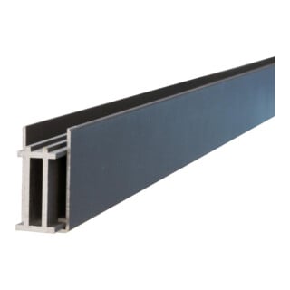 ECOSTECK Start/Endleiste verstärkt 50/50 x 24 x 1655mm Aluminium Anthrazit