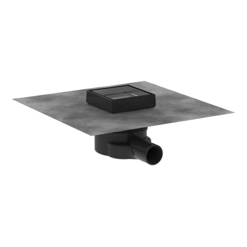 Écoulement de salle de bains carrelable RainDrain Hansgrohe, en acier inoxydable, ensemble complet