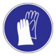 Ecran de protection des mains en plastique D.200mm bleu/blanc-1